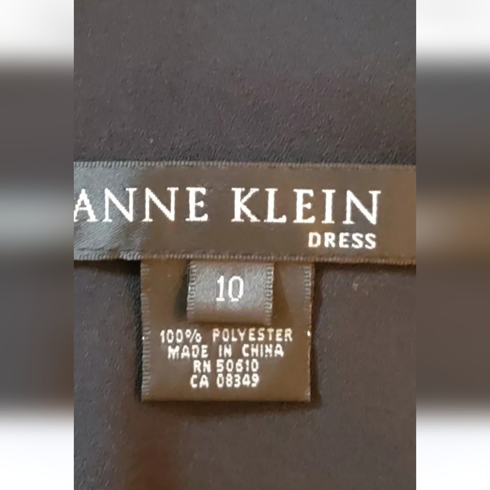 Anne Klein Polka Dots Sheath Sleeveless Dress. Black & White. Summer Dress. - Picture 5 of 6